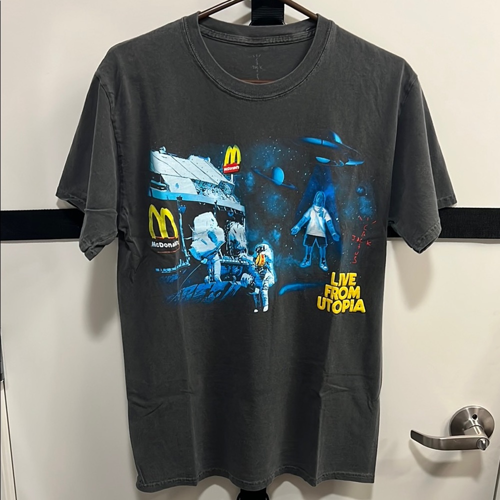 Cactus Jack by Travis Scott “Live From Utopia” McDonald’s Gray Tee